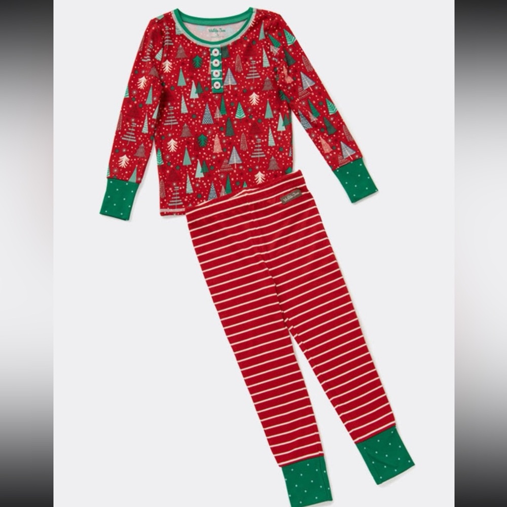 NWT Size 2 Matilda Jane Two Piece Christmas Pajama Set in original bag